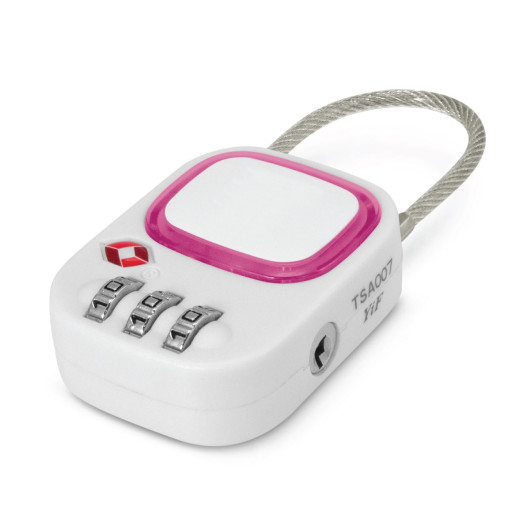 Branded Luggage Locks Pink